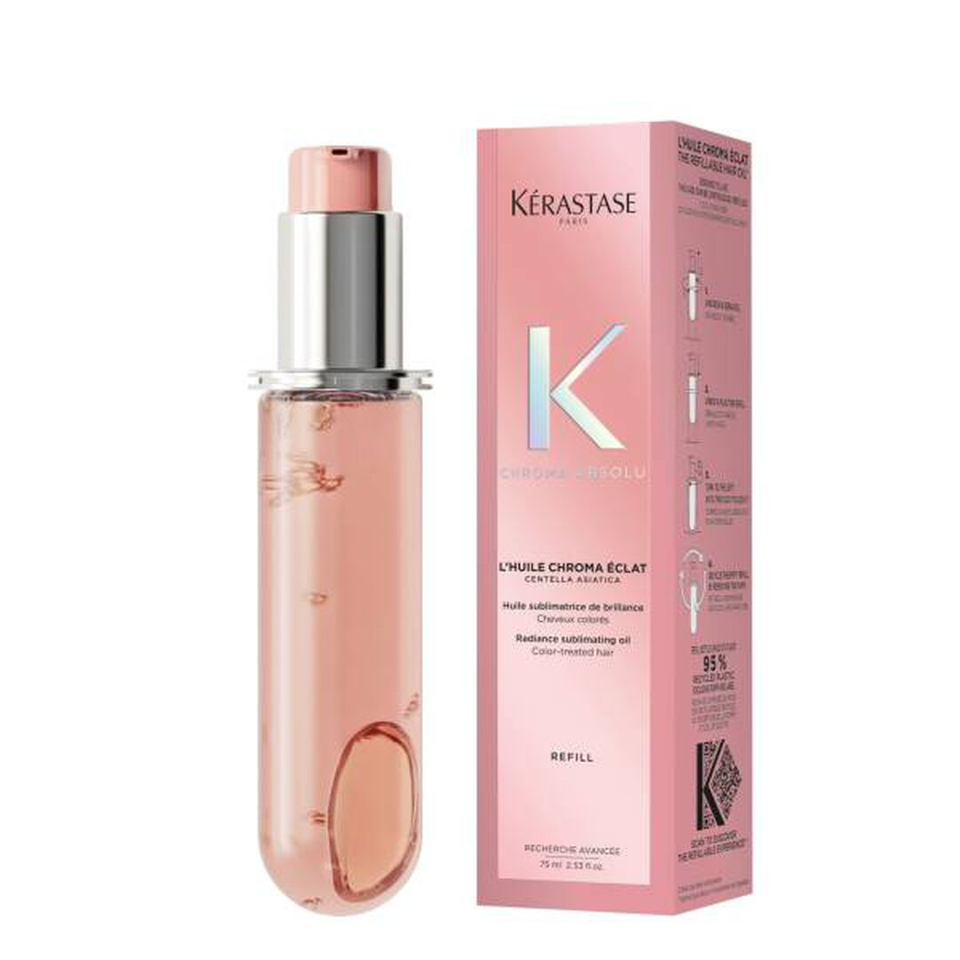 RECARGA DE ÓLEO SUBLIMADOR DE BRILHO  L'HUILE CHROMA ÉCLAT - KERASTASE - Chroma Absolu - Imagem 6