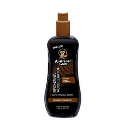 Dark Tanning Accelerator Spray Gel with Bronzer, , hi-res