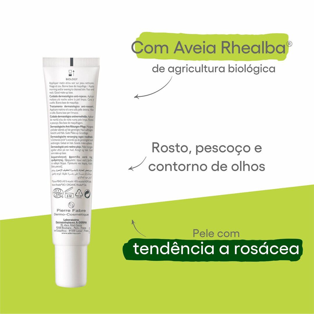 Biology AR Cuidado Anti-Vermelhid&atilde;o - A-DERMA -  - Imagem 5