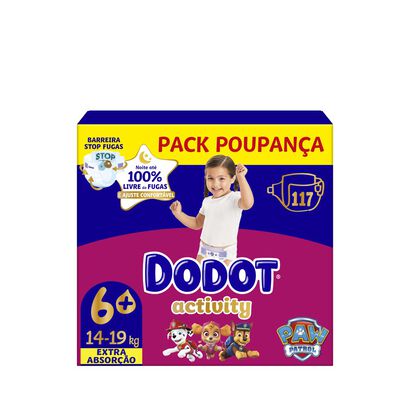 Fraldas Activity Tamanho 6+ (14kg-19kg) - DODOT -  - Imagem