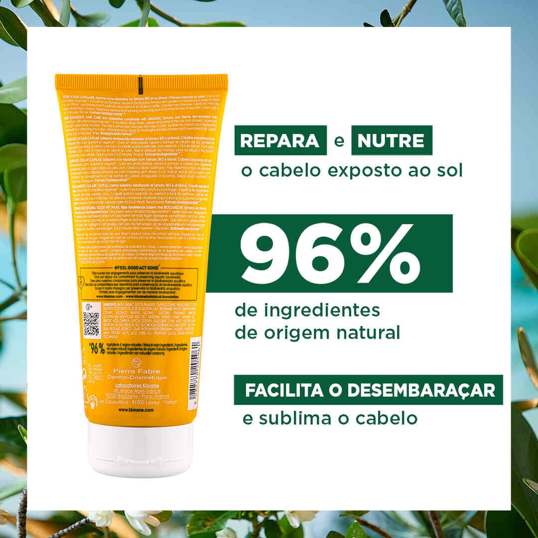 Tamanu BIO e Mono&iuml; B&aacute;lsamo Reparador P&oacute;s-Solar - KLORANE -  - Imagem 2