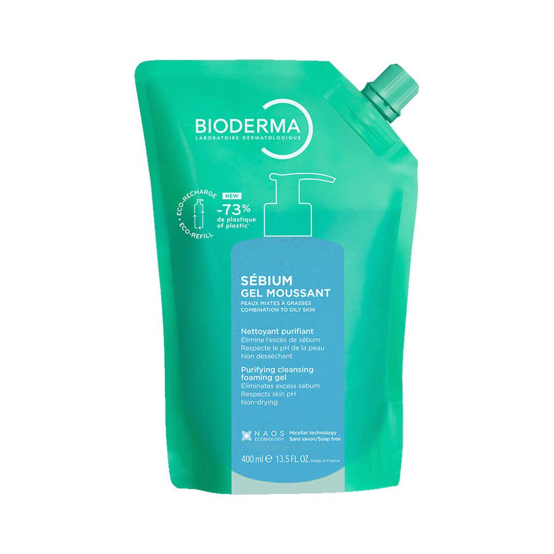 S&eacute;bium Gel Moussant - Recarga - BIODERMA -  - Imagem 1