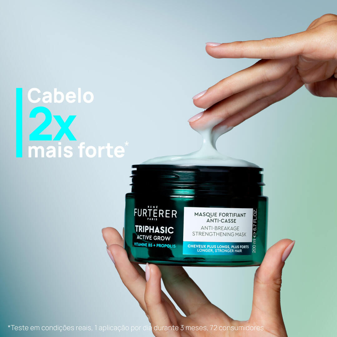 Triphasic Active Grow Máscara Fortificante - RENE FURTERER -  - Imagem 4