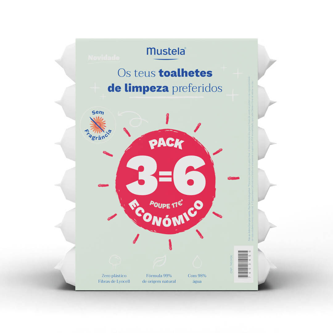 Toalhetes Limpeza 3=6 - MUSTELA -  - Imagem 1