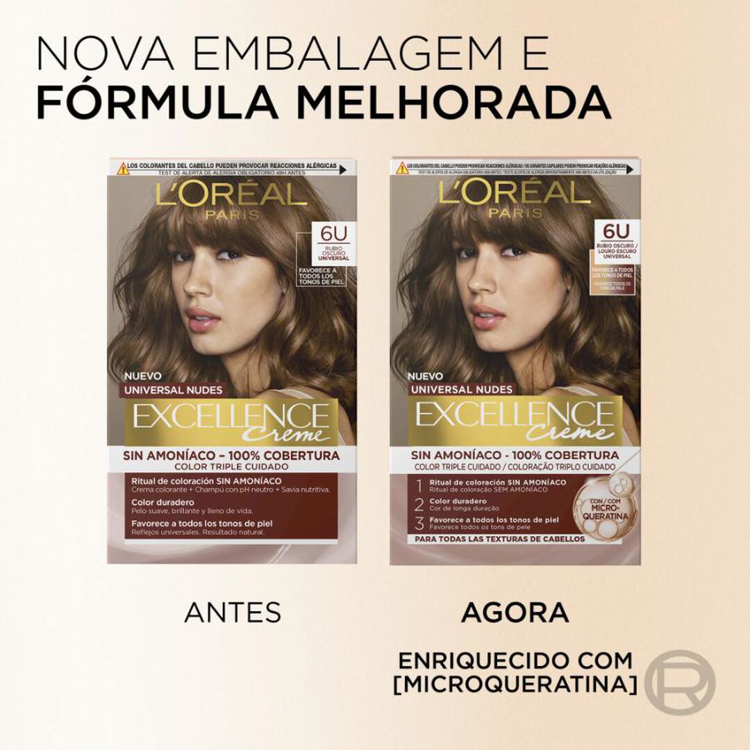 Excellence Creme Universal Nudes - L'OR&Eacute;AL COLORA&Ccedil;&Atilde;O - LOREAL COLORA&Ccedil;&Atilde;O - Imagem 10