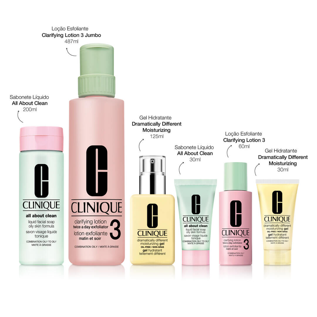 Coffret 3 Passos para Pele Mista a Oleosa - CLINIQUE - CLINIQUE TRATAMENTO - Imagem 2