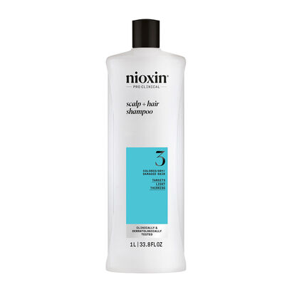 Champ&ocirc; - Cabelo Tingido e Danificado com Enfraquecimento Leve - Nioxin - Sistema 3 - Imagem