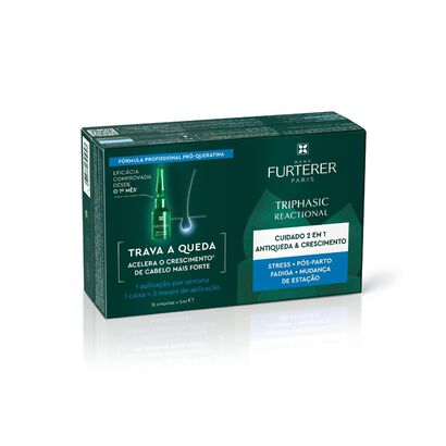 Triphasic Reactional Cuidado 2 em 1 Antiqueda & Crescimento (12 doses) - RENE FURTERER -  - Imagem