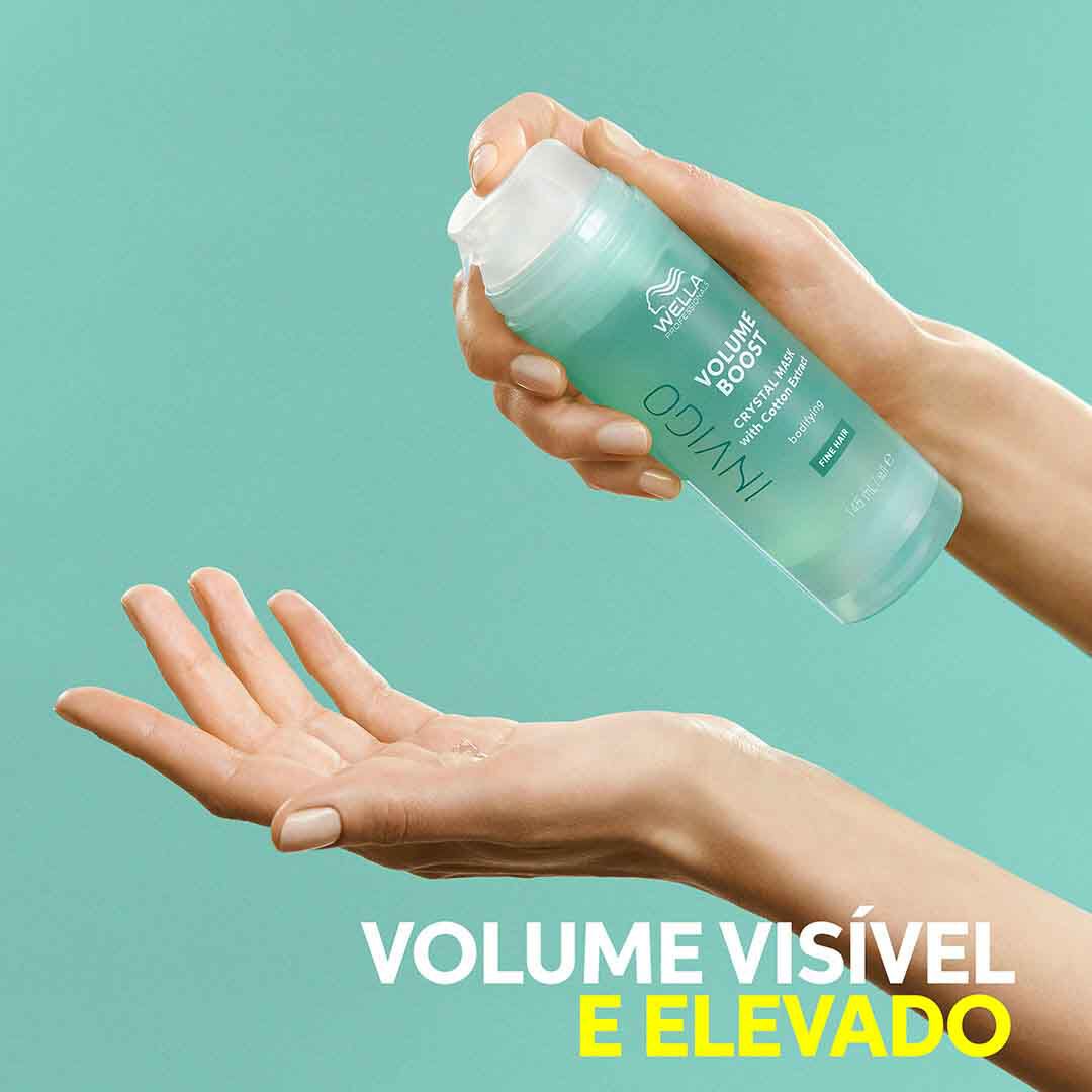 Volume Boost - Crystal Mask - WELLA HAIR CARE - Invigo - Imagem 4 Volume Boost - Crystal Mask - WELLA HAIR CARE - Invigo - Imagem 4