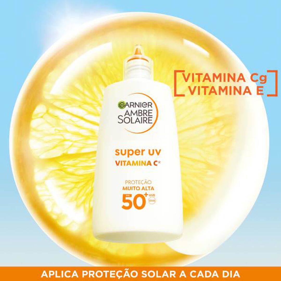 Super UV Vitamina C - Creme Flu&iacute;do FPS50+ - GARNIER AMBRE SOLAIRE - AMBRE SOLAIRE - Imagem 8
