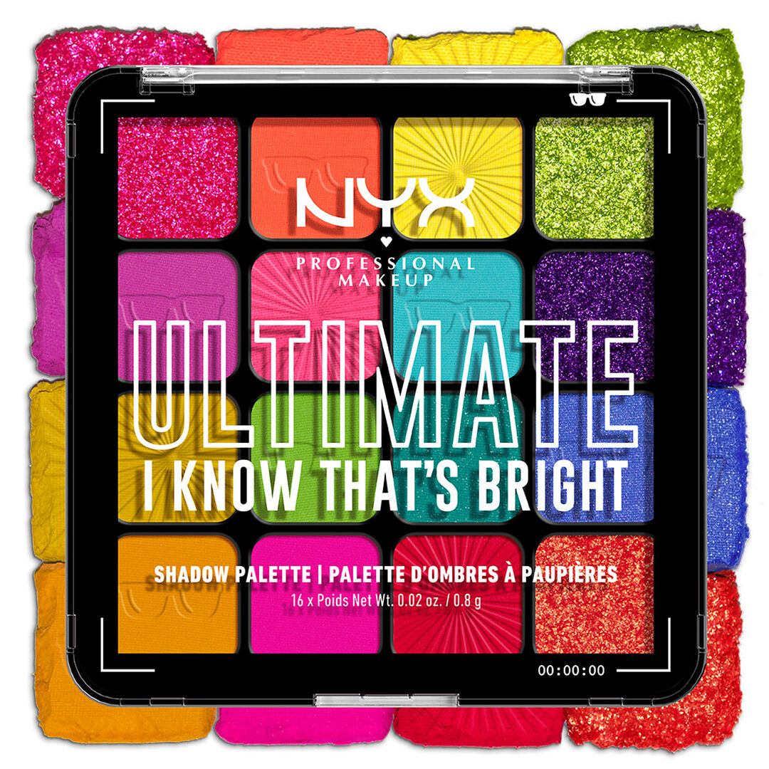 Eye Shadow Palette - I Know That's Bright - NYX Professional Makeup - Ultimate Shadow - Imagem 2