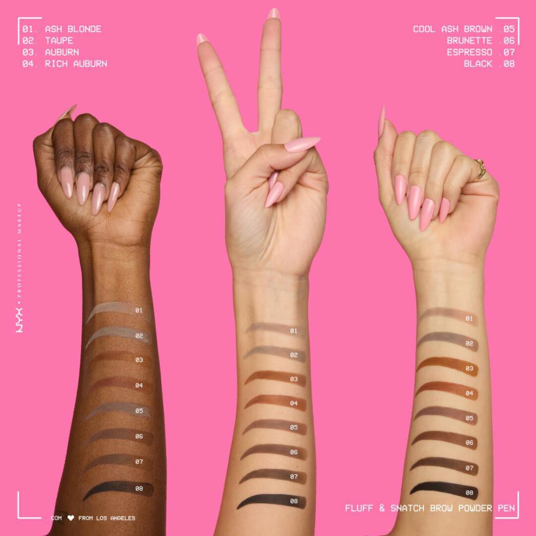 Fluff & Snatch Brow Powder Pen - NYX Professional Makeup -  - Imagem 3