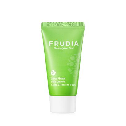 Green Grape Pore Control - Espuma de Limpeza Esfoliante - FRUDIA -  - Imagem