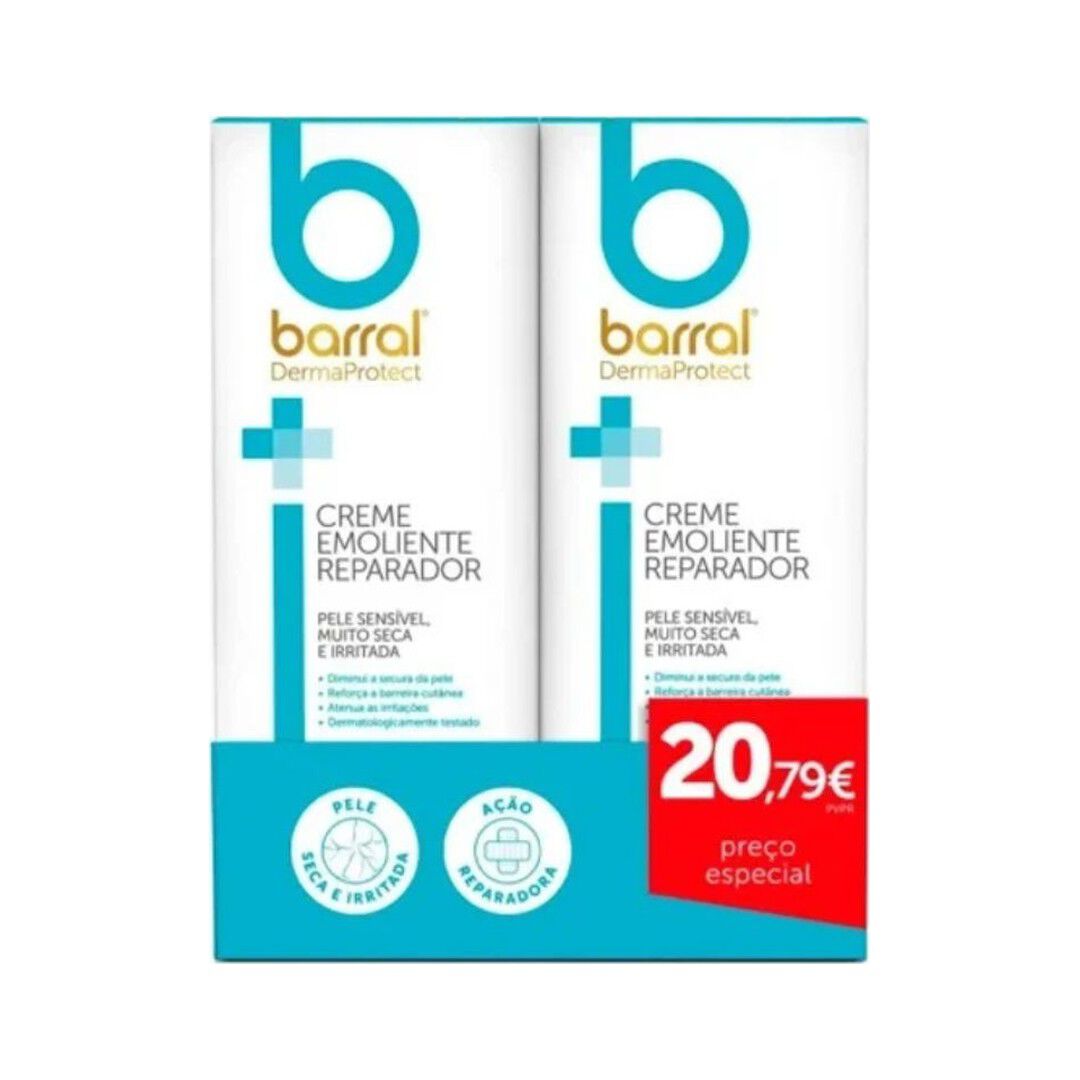 Creme Emoliente Reparador Dermaprotect 2x200ml - BARRAL -  - Imagem 1