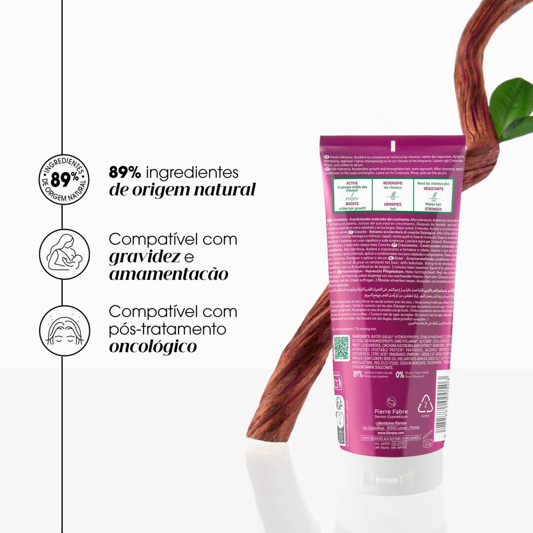 Condicionador Quinina Acelerador Crescimento - KLORANE -  - Imagem 5