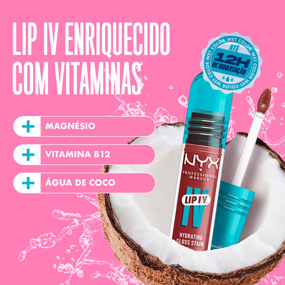 Lip I.V. - Lip Gloss Stain Hidratante - NYX Professional Makeup -  - Imagem 2