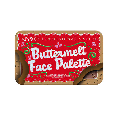 Paleta de Rosto Buttermelt - NYX Professional Makeup - Holiday 2024 Home Alone Collab - Imagem