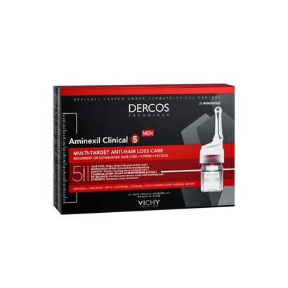 Dercos Aminexil Clinical 5 - Homem 6ml x21 - DERCOS -  - Imagem