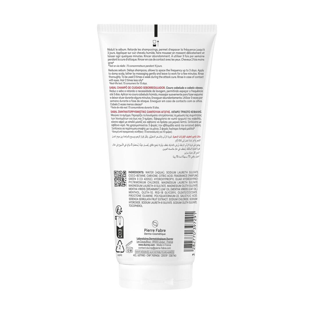 Sabal Argeal Champ&ocirc; Sebo Redutor - DUCRAY -  - Imagem 6