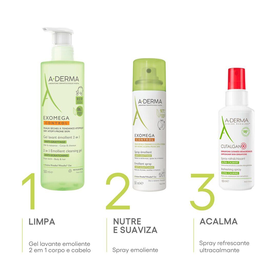 A-Derma Exomega Control Spray Emoliente - A-DERMA -  - Imagem 4