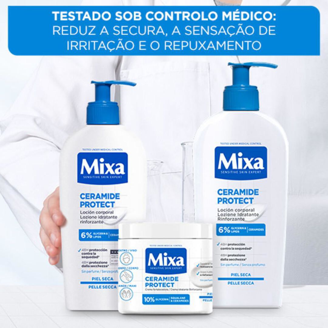 Lo&ccedil;&atilde;o Corporal Ceramide Protect - MIXA -  - Imagem 7