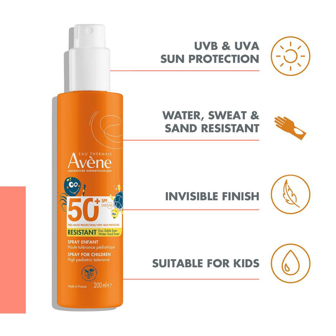 Protetor Solar Spray Corpo Crian&ccedil;a e Fam&iacute;lia SPF50+ - AVENE -  - Imagem 2