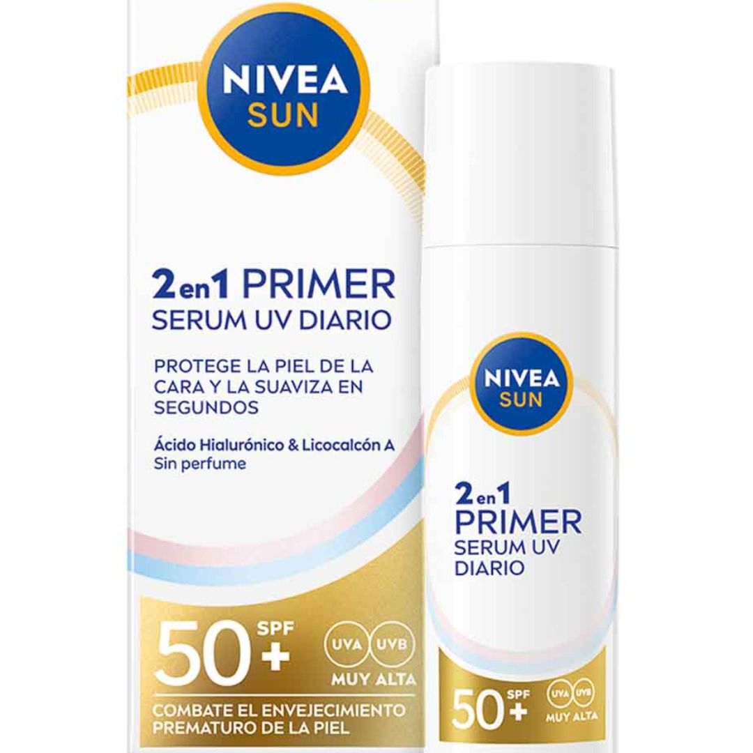 Nivea Sun - S&eacute;rum UV Di&aacute;rio FP50+ (2 em 1) - NIVEA -  - Imagem 1