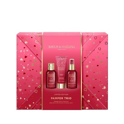 Gift Wrapped Pamper Trio Gift Set - Baylis & Harding - Midnight Cherry - Imagem