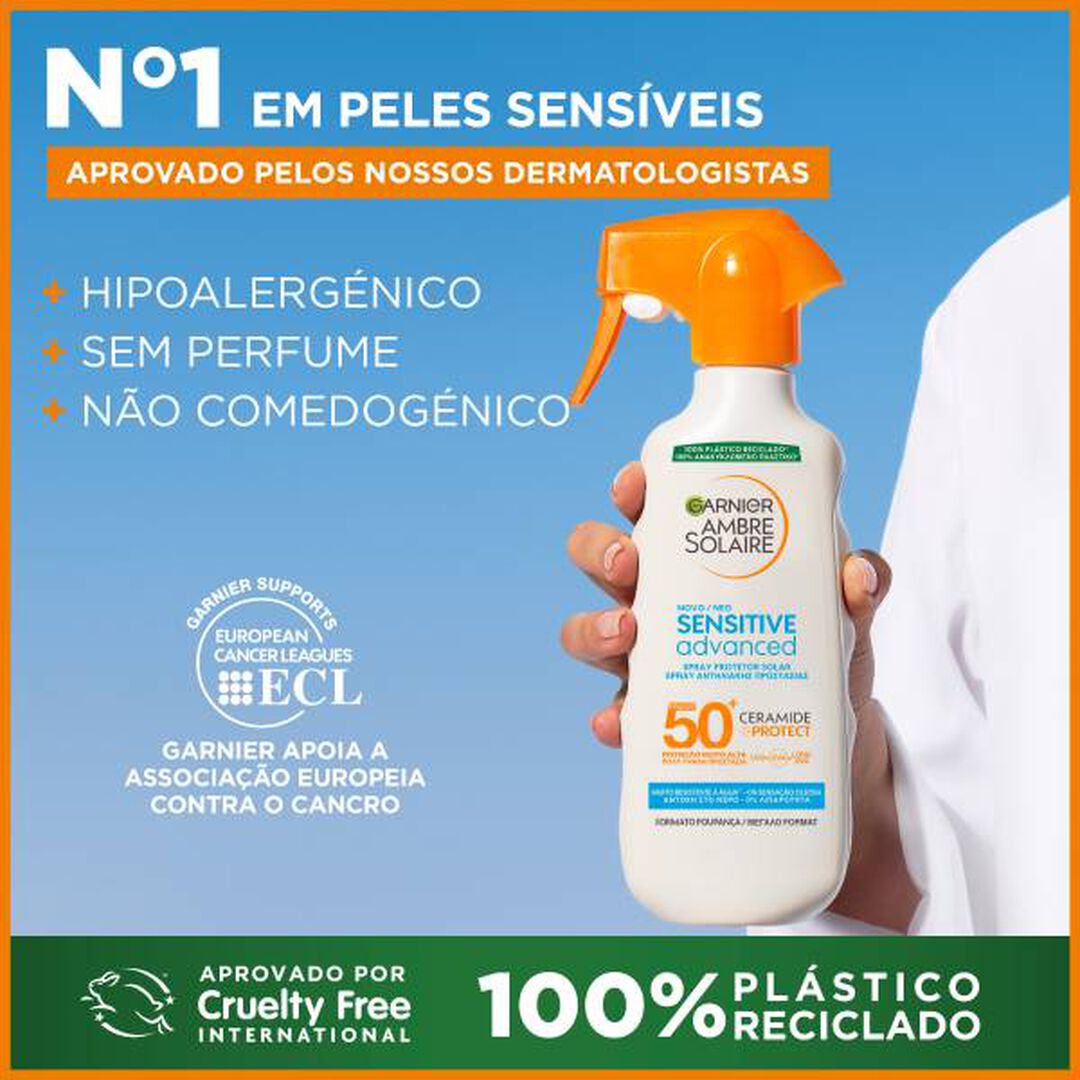 Sensitive Advanced Spray Protetor Solar FPS50+ - GARNIER AMBRE SOLAIRE - AMBRE SOLAIRE - Imagem 3