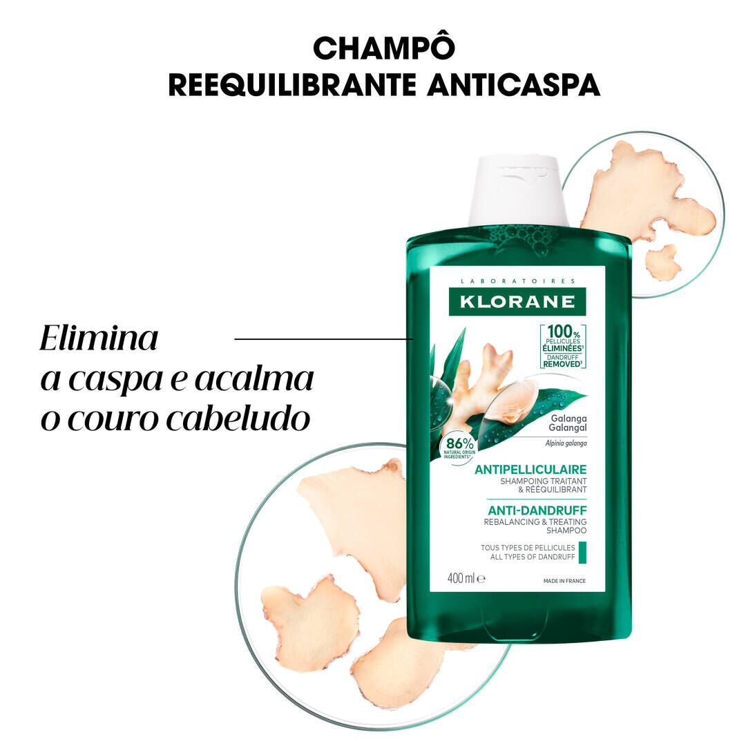 Galanga Champ&ocirc; Anticaspa Reequilibrante - KLORANE -  - Imagem 20