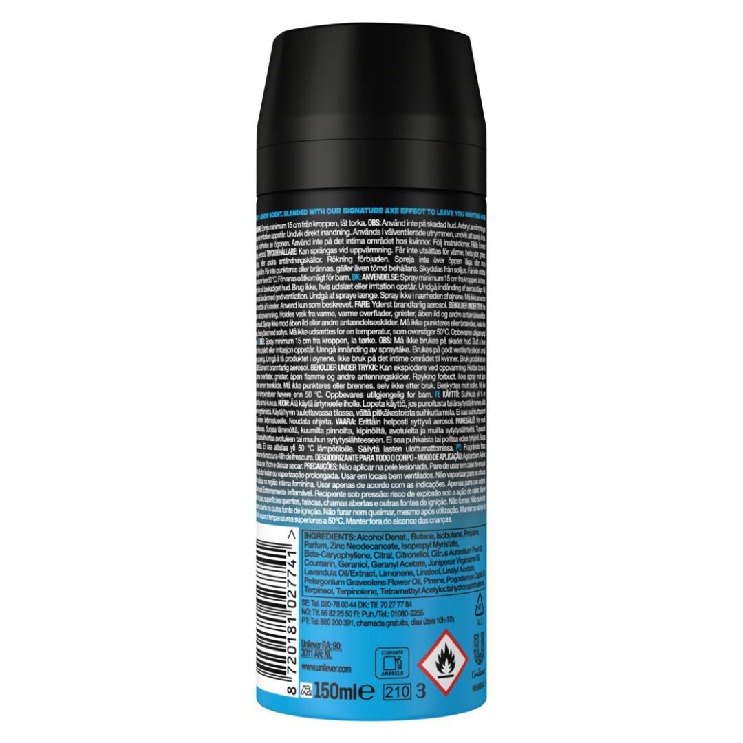 Deo Spray Ice Chill - AXE -  - Imagem 2