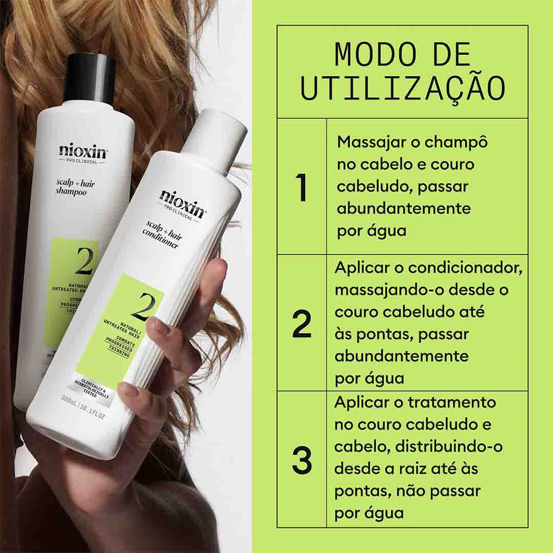 Kit Tratamento Cabelo Natural - Nioxin - Sistema 2 - Imagem 2