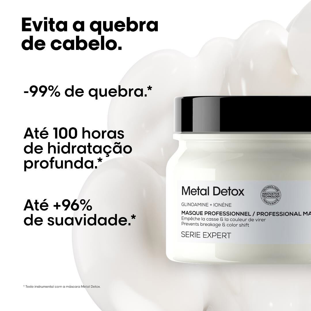 Metal Detox - M&aacute;scara - L'OR&Eacute;AL PROFESSIONNEL - SERIE EXPERT - Imagem 10