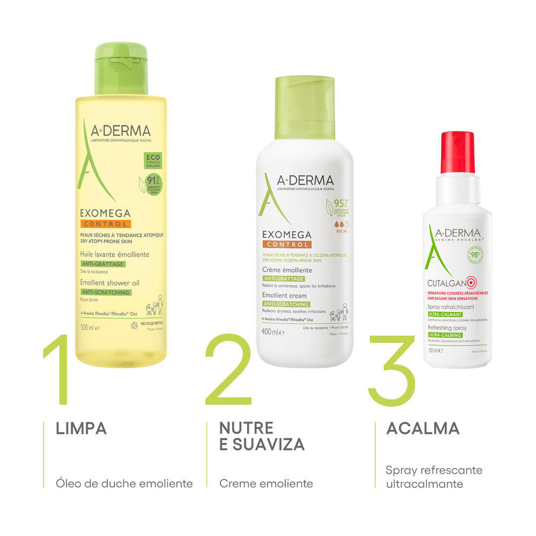 Exomega Control - Creme Emoliente Antiprurido - A-DERMA -  - Imagem 3