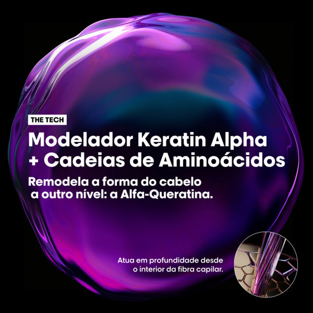 Keratin Alpha Smooth Shampoo - Recarga - L'OR&Eacute;AL PROFESSIONNEL - SERIE EXPERT - Imagem 3