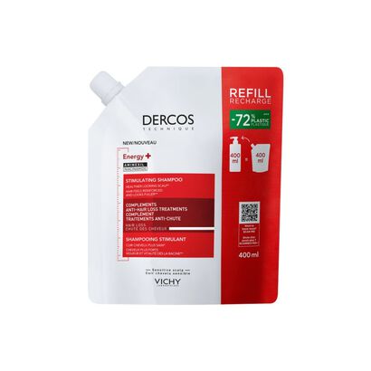 Champô Energy + Estimulante Recarga Antiqueda - DERCOS -  - Imagem
