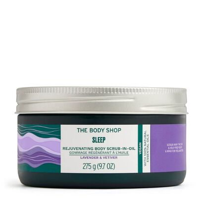 SLEEP BODY SCRUB OIL LAV & VETIVER - The Body Shop - WELLNESS - Imagem