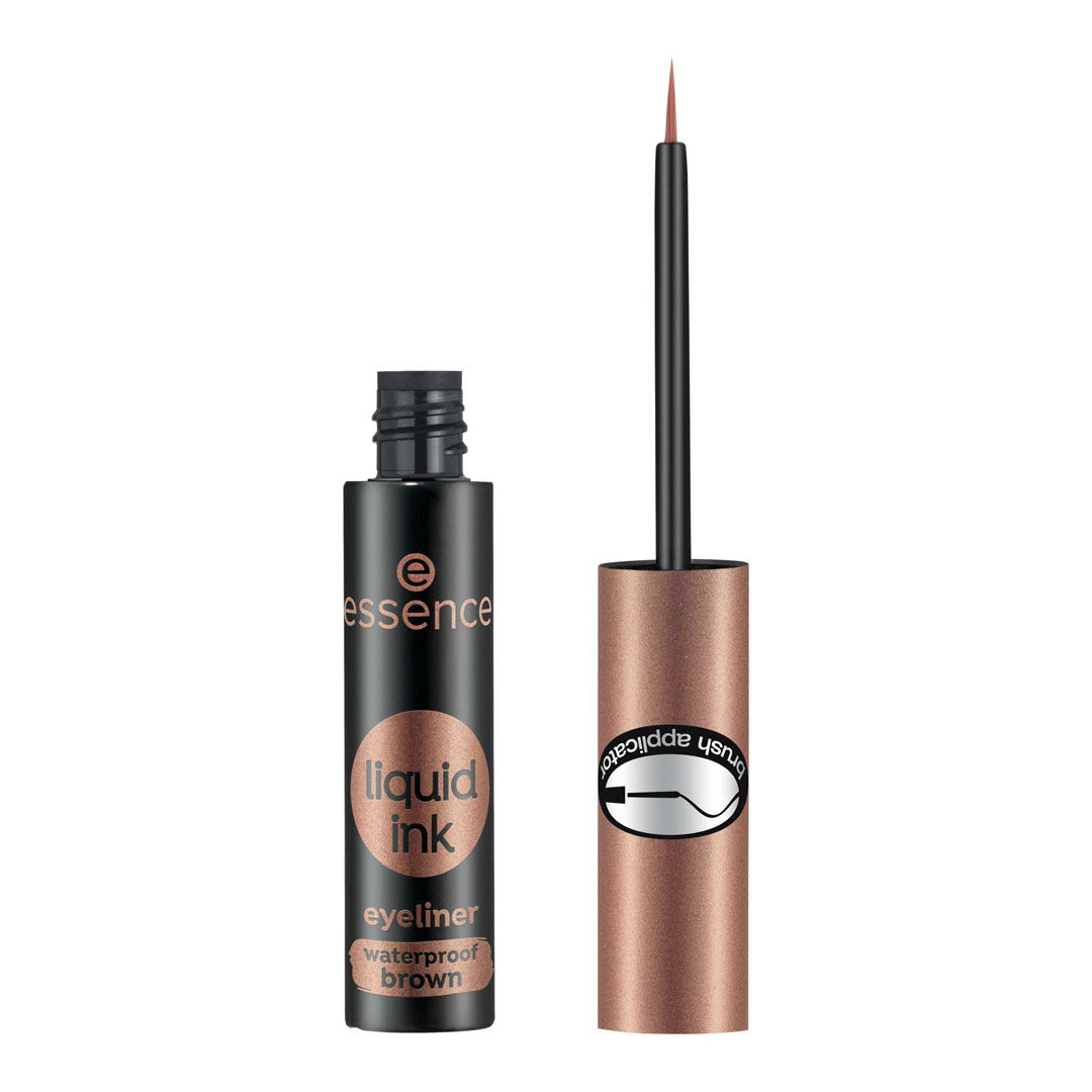 Eyeliner Líquido À Prova de Água - Castanho - ESSENCE -  - Imagem 1