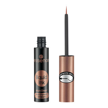 Eyeliner Líquido À Prova de Água - Castanho - ESSENCE -  - Imagem