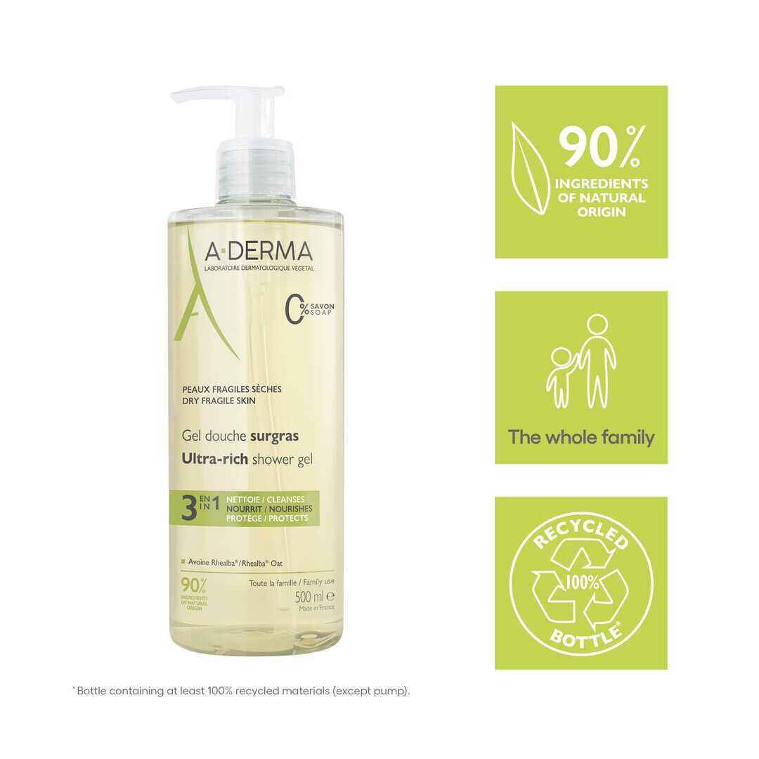 Gel Duche Ultra Rico - A-DERMA -  - Imagem 2