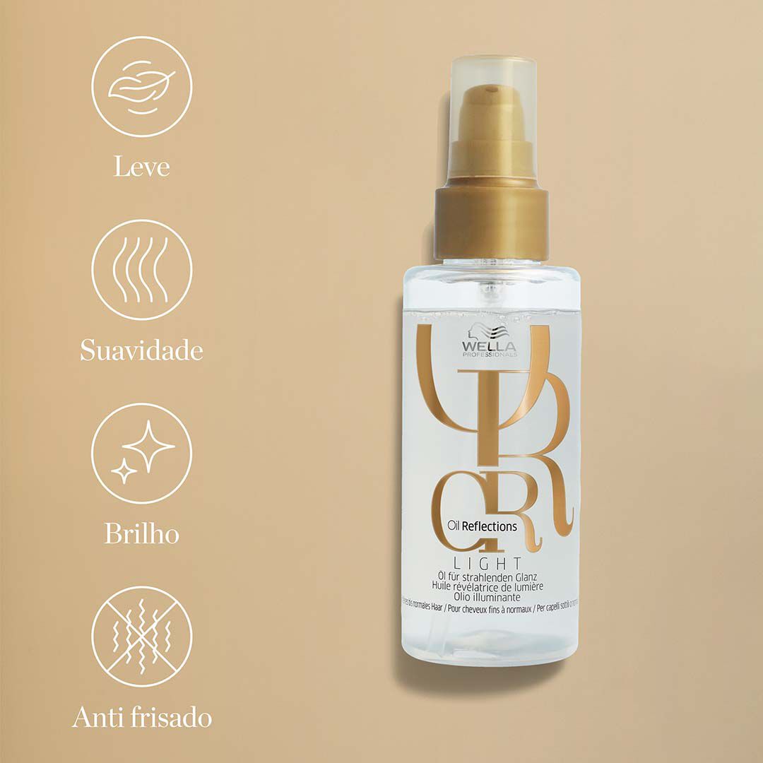 Oil Reflections - Óleo Leve - WELLA HAIR CARE - Premium - Imagem 10 Oil Reflections - Óleo Leve - WELLA HAIR CARE - Premium - Imagem 10