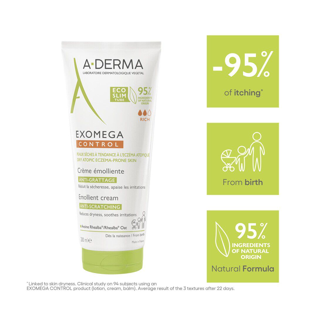 Exomega Control - Creme Emoliente Antiprurido - A-DERMA -  - Imagem 4