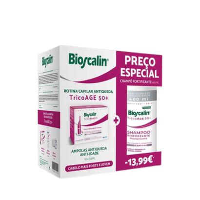 Pack Rotina Capilar Antiqueda Tricoage 50+ - BIOSCALIN -  - Imagem