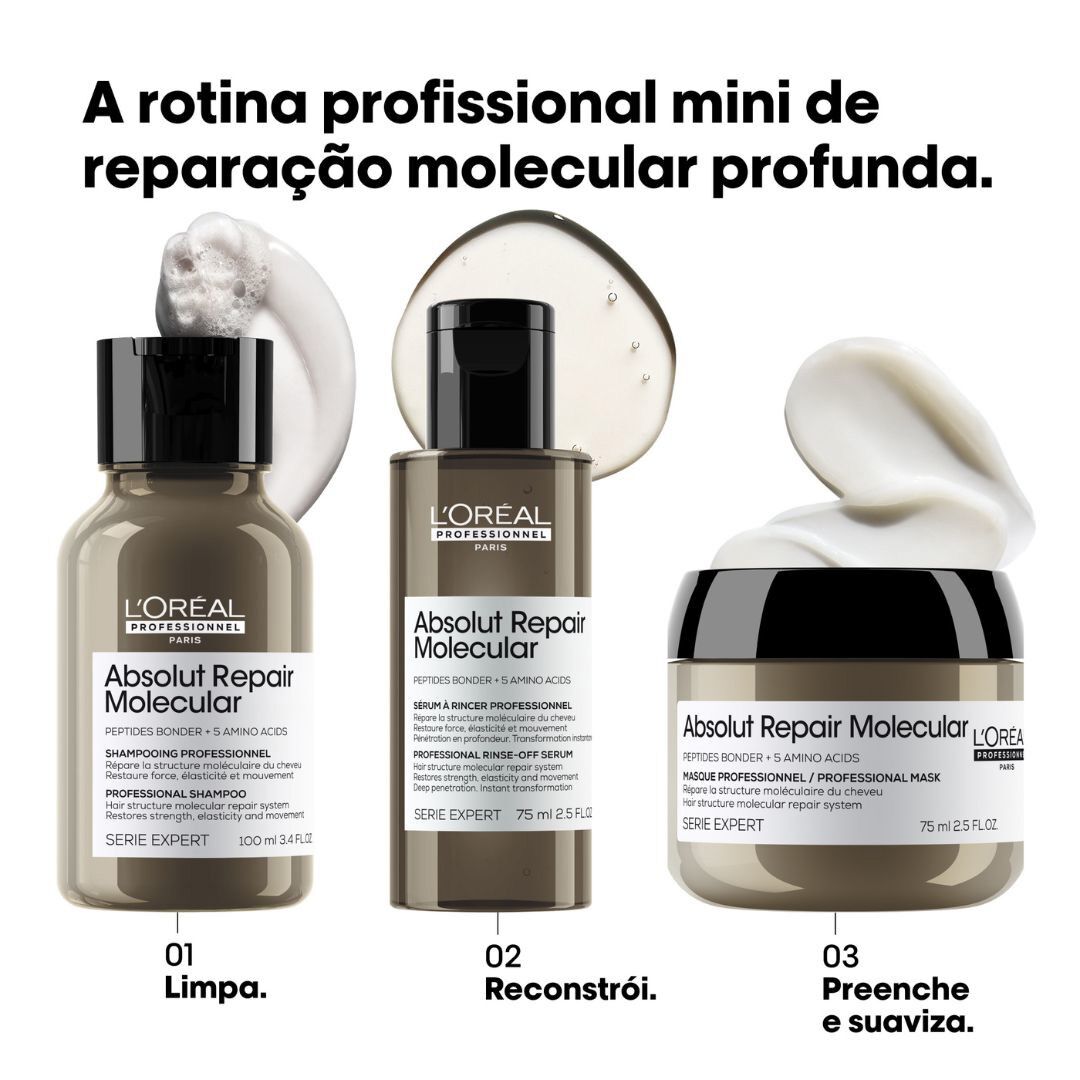 Absolut Repair Molecular M&aacute;scara - L'OR&Eacute;AL PROFESSIONNEL - SERIE EXPERT - Imagem 6