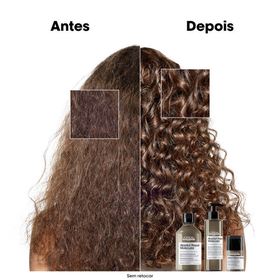 M&aacute;scara Leave-In - L'OR&Eacute;AL PROFESSIONNEL - Absolut Repair Molecular - Imagem 7