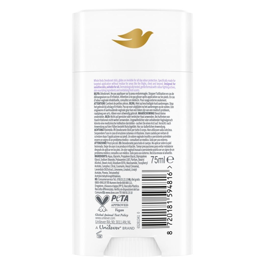 Desodorizante Para Todo o Corpo Stick Lavanda e Camomila - DOVE -  - Imagem 3