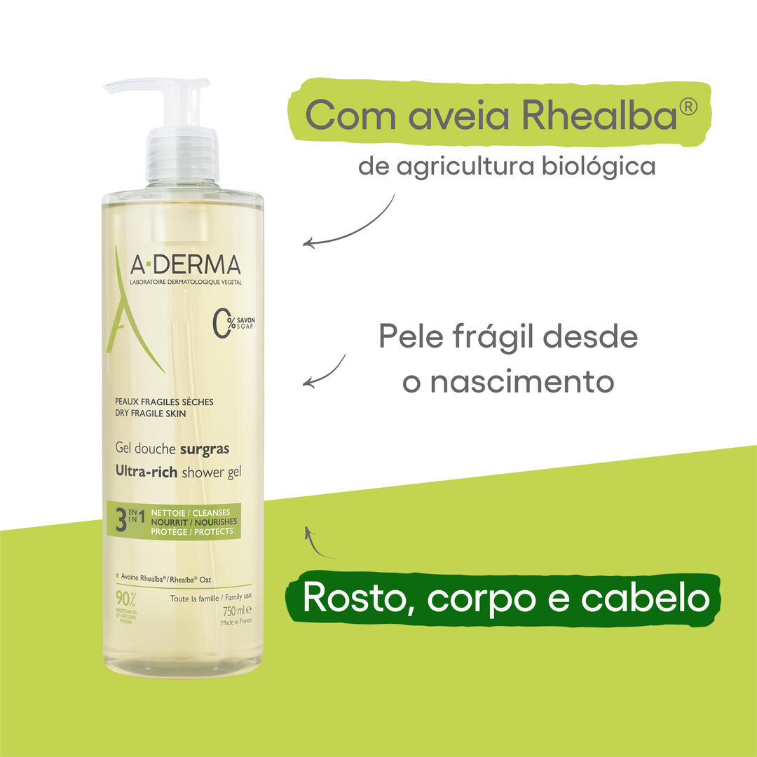 Gel Duche Ultra Rico - A-DERMA -  - Imagem 6