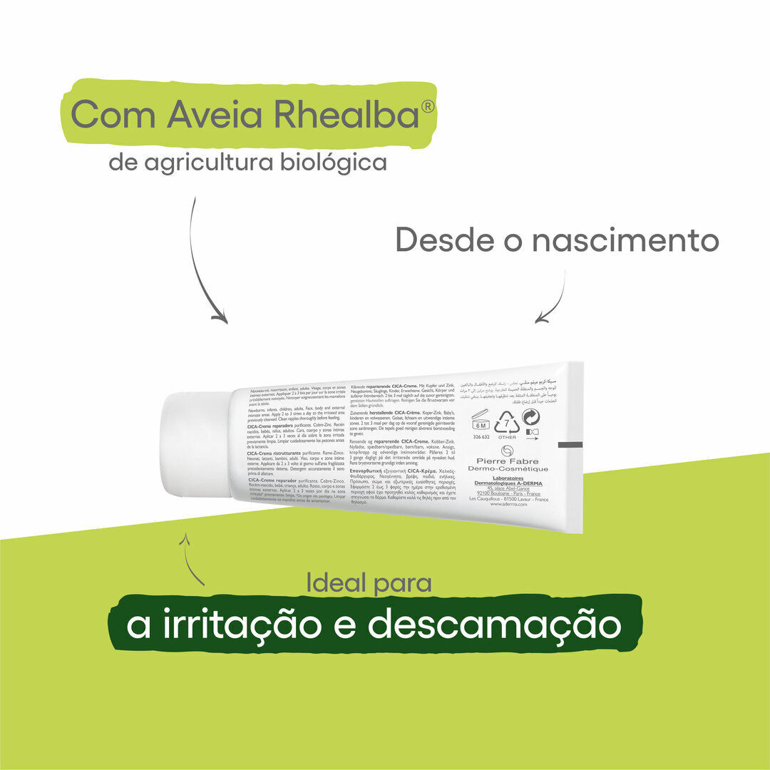 Dermalibour + - Creme reparador purificante CICA - A-DERMA -  - Imagem 4
