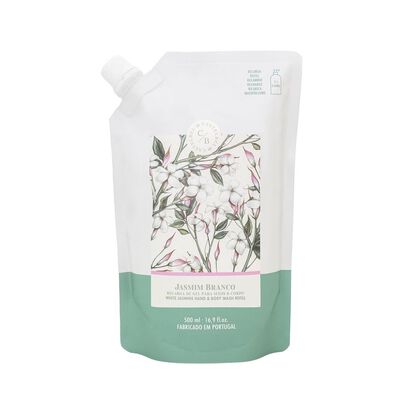 Hand&Body Wash Refill Pouch - Castelbel - JASMIM BRANCO - Imagem