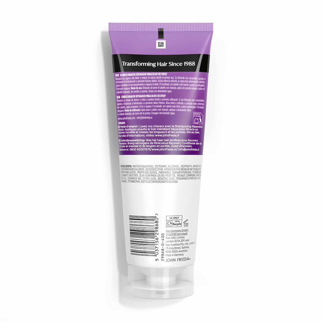 Miraculous Recovery Condicionador Reparador - John Frieda - Frizz Ease - Imagem 2